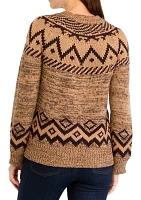 Women's Fair Isle Printed Sweater