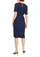 Petite Tie Waist Midi Dress