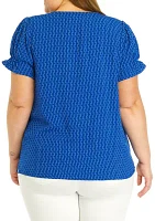 Plus Textured Top