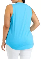 Plus Pintuck Tank Top