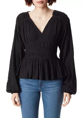 Evie Textured Woven Top