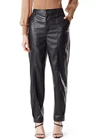 Simona Polyurethane Tapered Pants