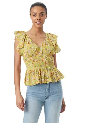 Women's Nyra Smocked Waist Blouse