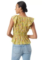 Women's Nyra Smocked Waist Blouse