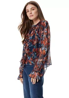 Women's Jasleen Long Sleeve Ruffle Top