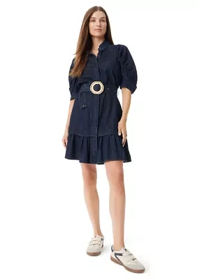 Women's Ferry Belted Tiered Mini Dress