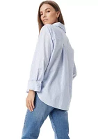 Dorey Oversized Button Down Top