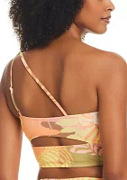 Camo Palms One Shoulder Crop Top