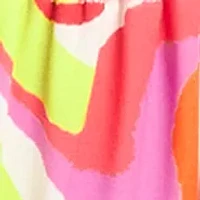 Neon Swirl Side Tie Hipster Swim Bottoms