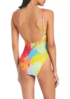 Palm Hottie Scoop Tank One Piece Swimsuit