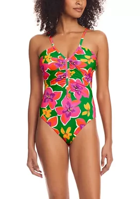 Super Bloom Shirred Front Mio Swimsuit