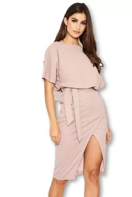 Tie Waist Midi Dress