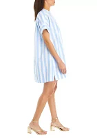 Women's Short Sleeve Solid Popover Dress