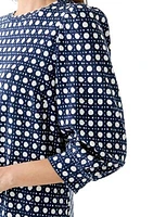 Women's 3/4 Sleeve Ponte Shift Dress