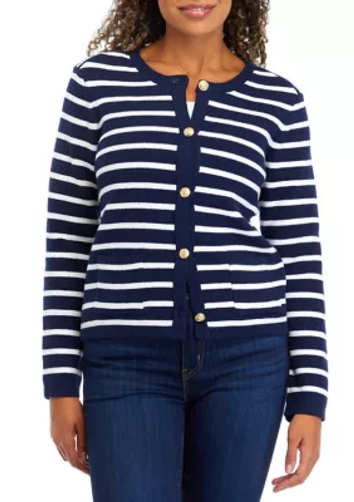 Women's Button Crop Cardigan