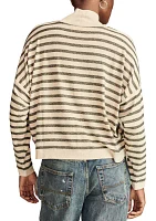 Women's Cloud Stripe Mock Neck Top