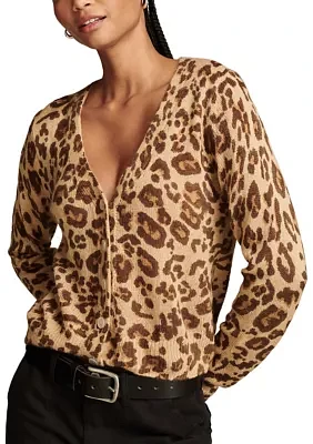 Women's Cheetah Print Cardigan