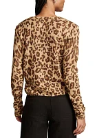 Women's Cheetah Print Cardigan