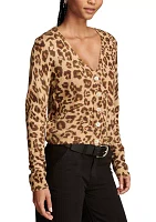 Women's Cheetah Print Cardigan