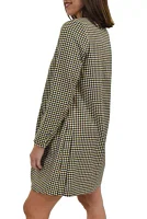 Plaid Notch Collar Jacket