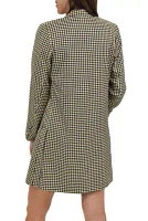 Plaid Notch Collar Jacket