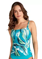 Jungle Foliage Cami Tankini Swim Top