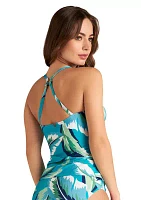 Jungle Foliage Cami Tankini Swim Top