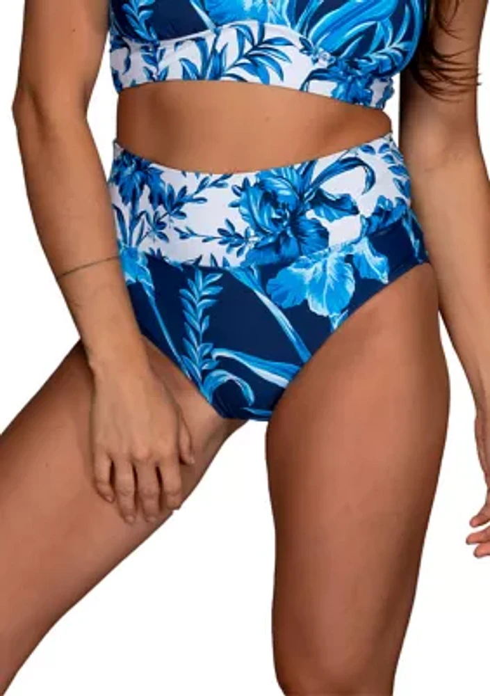 Botanical Bloom Convertible Hipster Swim Bottoms