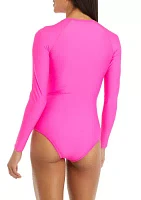 Chanel Solid Long Sleeve Zip Paddle Suit