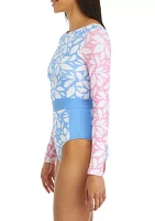 Petals Floral  Long Sleeve Paddle Suit