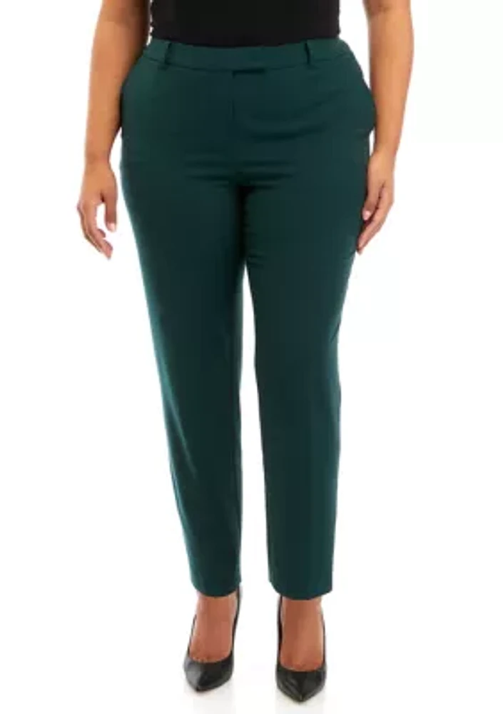 Plus Stretch Slim Ankle Pants