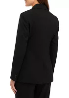 Petite Notch Collar Bi Stretch Blazer