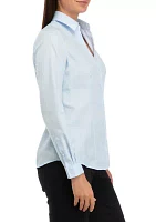 Petite Easy Care Button Front Shirt