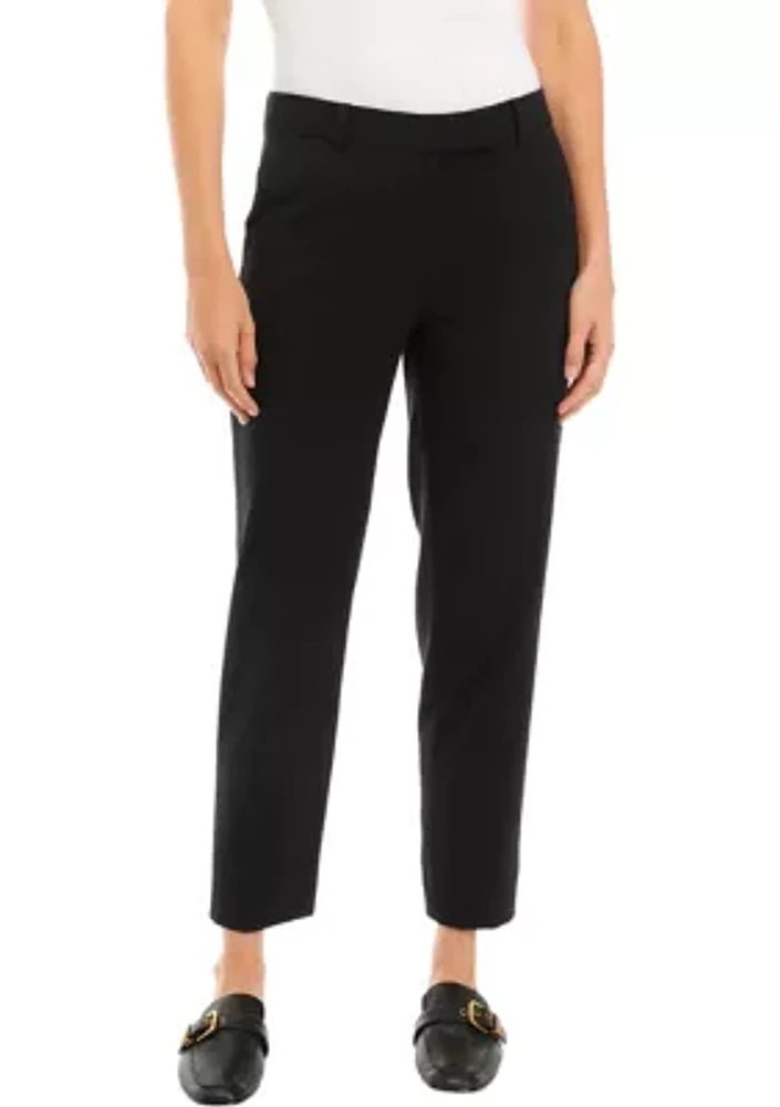 Petite Bi Stretch Slim Ankle Pants