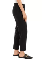 Petite Bi Stretch Slim Ankle Pants