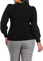 Plus Puff Sleeve Sweater