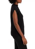 Women's Sleeveless Funnel Neck Sweater