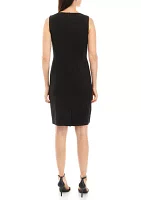 Petite Bi Stretch Sheath Dress