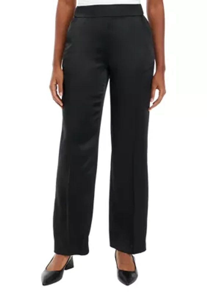 Women's Satin Pull On Pants