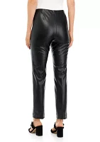 Women's Pull On Slim Vegan Leather Pants