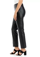 Women's Pull On Slim Vegan Leather Pants