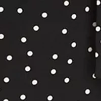 Women's Dot Print Belted Shirtdress