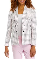 Women's Tweed Faux Double Breasted Jacket