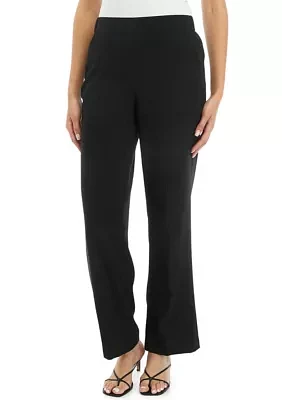 Women's Crepe Pull On Wide Leg Pants