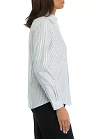 Women's Stripe Button Front Shirt