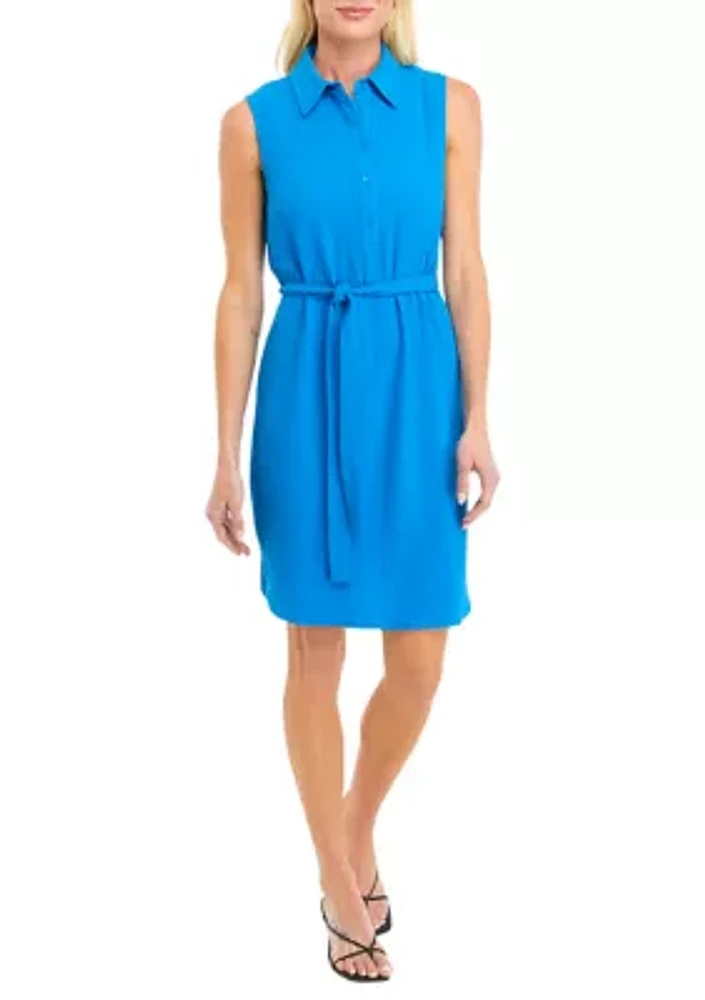 Women's Sleeveless Shirtdress