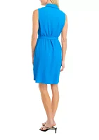 Women's Sleeveless Shirtdress