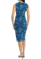 Animal Print Mesh Sleeveless Dress