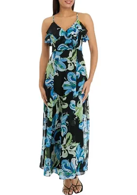 Women's Floral Print Maxi Dress