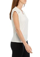 Women's V-Neck Knit Top